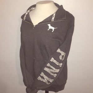 Victoria’s Secret PINK quarter zip crew neck